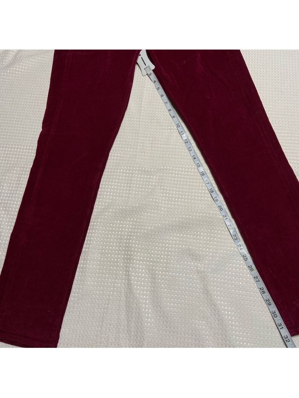 Lucky Brand Burgundy Corduroy Zoe Skinny Jeans 10/30 - Picture 7 of 7